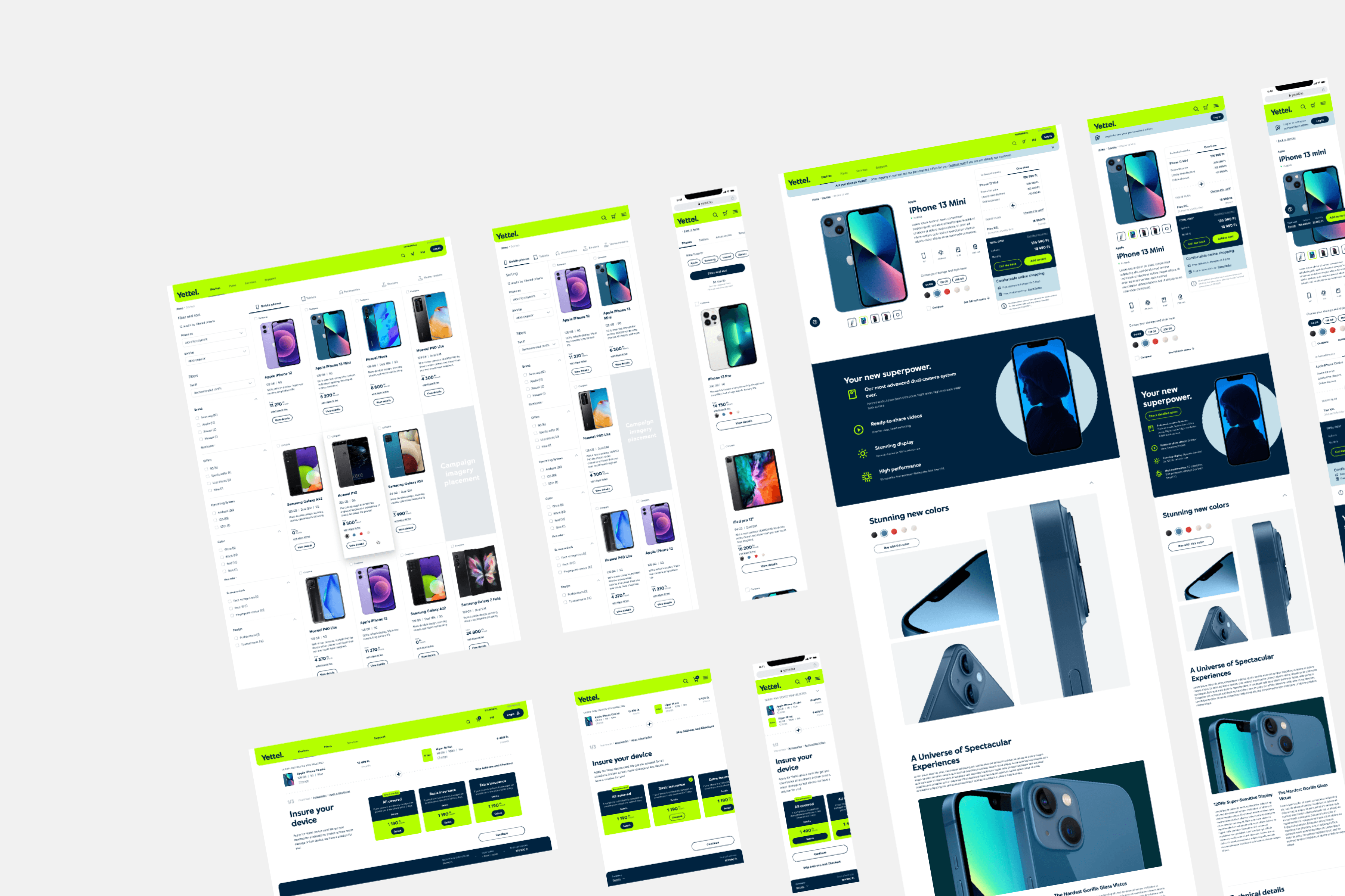 multiple images with Yettel screenshots